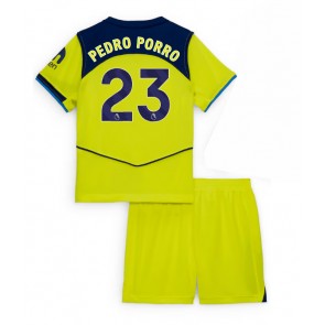 Lacne Dětský Futbalové dres Tottenham Hotspur Pedro Porro #23 2025-26 Krátky Rukáv - Tretina (+ trenírky)